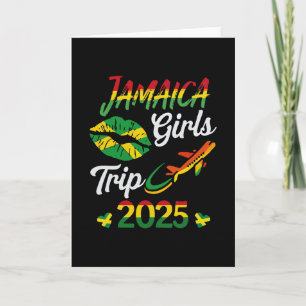 Frauen Jamaika Mädchen Reise 2025 Sommerferien Wee Karte