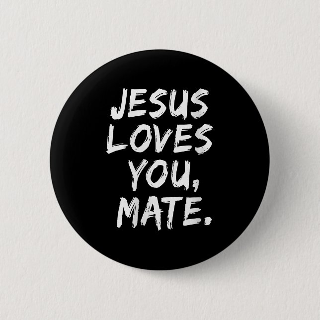 Frauen Jesus Lieben, die Sie Mate Christlichen Gla Button (Vorderseite)