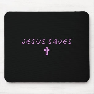 Frauen Jesus rettet Kreuz Subtil Christlich Minima Mousepad