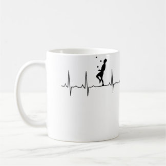 Frauen Jonglieren Herzschlag Jonglieren Kaffeetasse