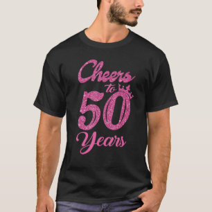 Frauen jubeln bis zum 50-jährigen Geburtstag beim T-Shirt