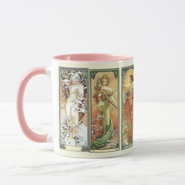 Frauen Jugendstil Vintag Tasse (Links)