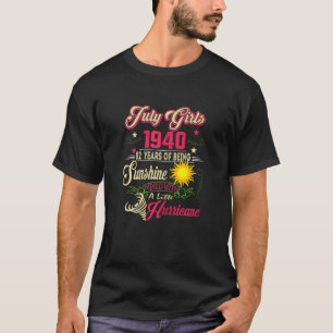 Frauen Juli Mädchen 1940 Geburtstag 82 Jahre alt M T-Shirt