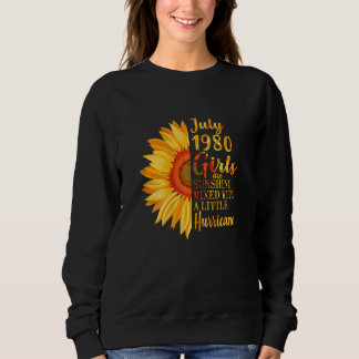 Frauen Juli Mädchen 1980 42. Geburtstag 42 Jahre a Sweatshirt