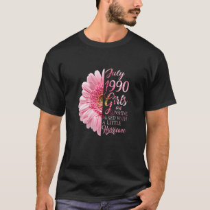 Frauen Juli Mädchen 1990 32 Jahre alt 32. Geburtst T-Shirt