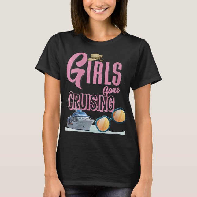 Frauen Jute Hat Girls Gone Cruise T-Shirt (Vorderseite)