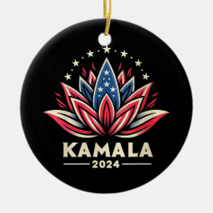 Frauen Kamala Harris 2024 Präsidentschaftskampagne Keramik Ornament