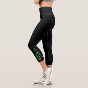 Frauen Kampfsport - Mädchen Karate Weihnachtsbaum Capri Leggings