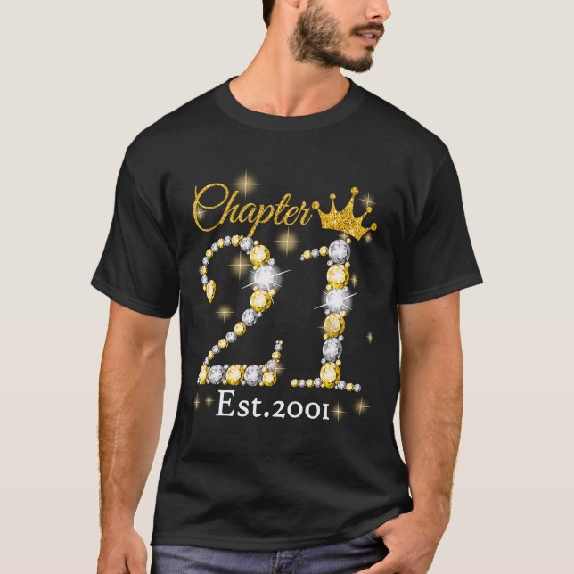 Frauen Kapitel 21 EST 2001 21 Jahre alt 21. Geburt T-Shirt (Vorderseite)