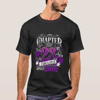 Frauen Kapitel 23 Fantastisch seit 2002 23. Geburt T-Shirt