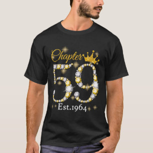 Frauen Kapitel 59 Fabelhaft Seit 1964 59. Geburtst T-Shirt