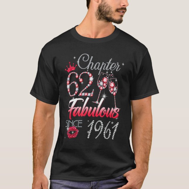 Frauen Kapitel 62 Fabelhaft Seit 1961 62. Birthda T-Shirt (Vorderseite)