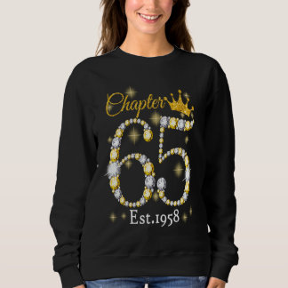 Frauen Kapitel 65 Fabelhaft Seit 1958 65. Geburtst Sweatshirt