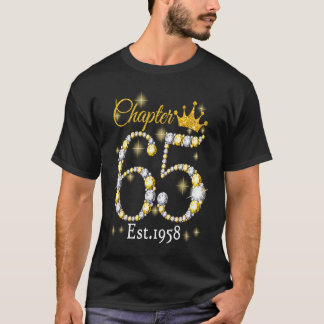 Frauen Kapitel 65 Fabelhaft Seit 1958 65. Geburtst T-Shirt
