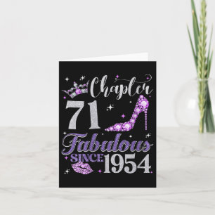 Frauen Kapitel 71 Fabelhaft Seit 1954 71. Birthda Karte