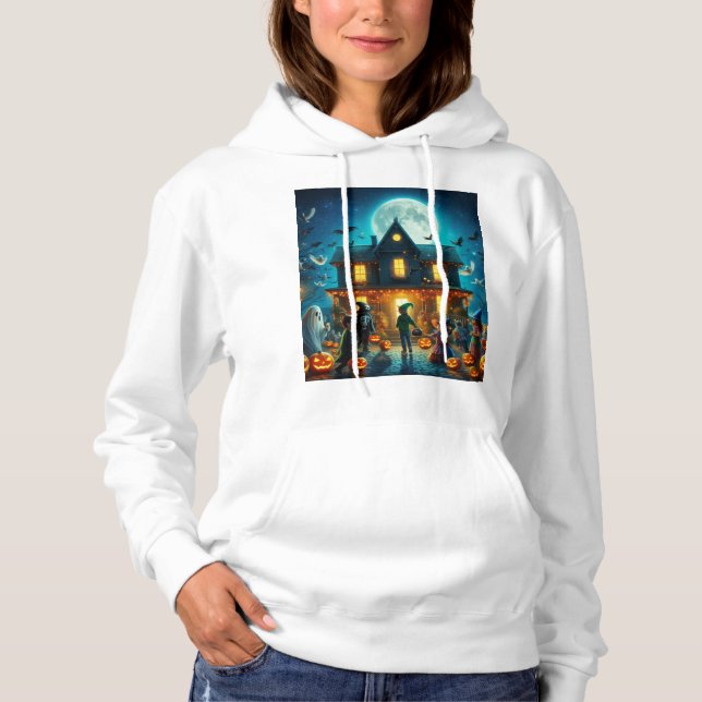 Frauen Kapuzenpullover Halloween Hoodie (Vorderseite)