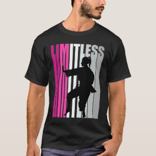 Frauen Karate Pink Limitless Birthday Coach Party T-Shirt