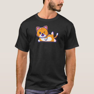 Frauen Katze Grün Yoga 1 T-Shirt