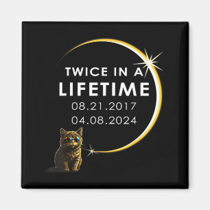 Frauen Katze Totale Sonnenfinsternis Zweimal Magnet