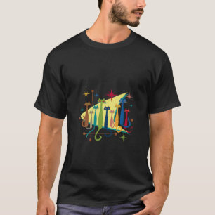 Frauen Katzen Vintag Retro Mitte Jahrhundert Moder T-Shirt