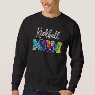 Frauen Kickball Mama Gefärbte Krawatte Cheetah Pri Sweatshirt