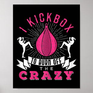 Frauen Kickboxen Ich Würde Den Kickboxer Boxer Fan Poster