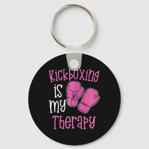 Frauen-Kickboxen ist meine Therapie Frauen Lustig  Schlüsselanhänger
