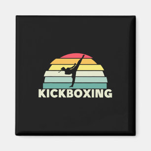 Frauen Kickboxen Kampfsport Retro Karate Mädchen K Magnet