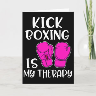 Frauen Kickboxen Shirt Ist Meine Therapie Lustig C Karte