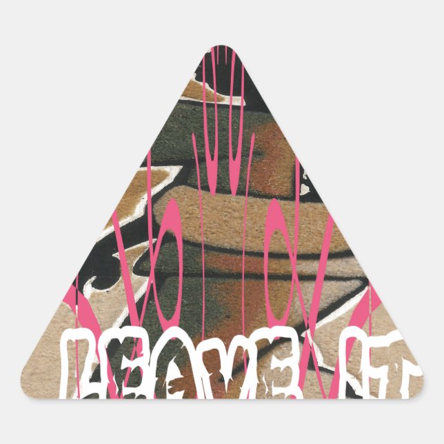 Frauen & Kinder Das Leben ist nicht fair; gewöhnen Dreieckiger Aufkleber (Vorderseite)