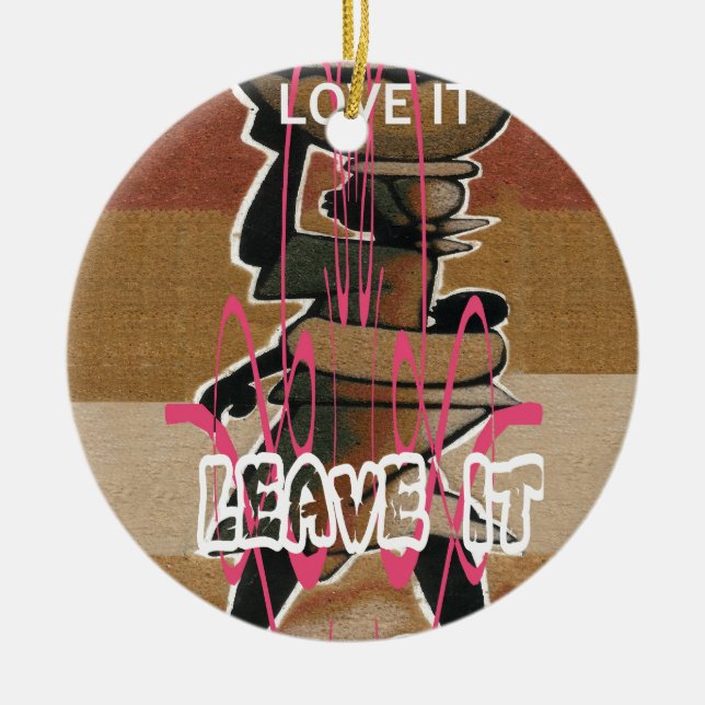 Frauen & Kinder Das Leben ist nicht fair; gewöhnen Keramik Ornament (Vorne)