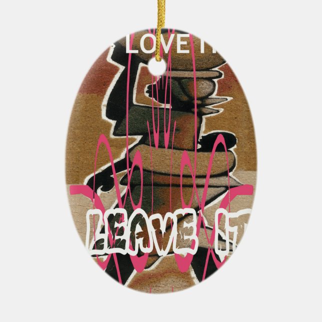 Frauen & Kinder Das Leben ist nicht fair; gewöhnen Keramikornament (Vorne)