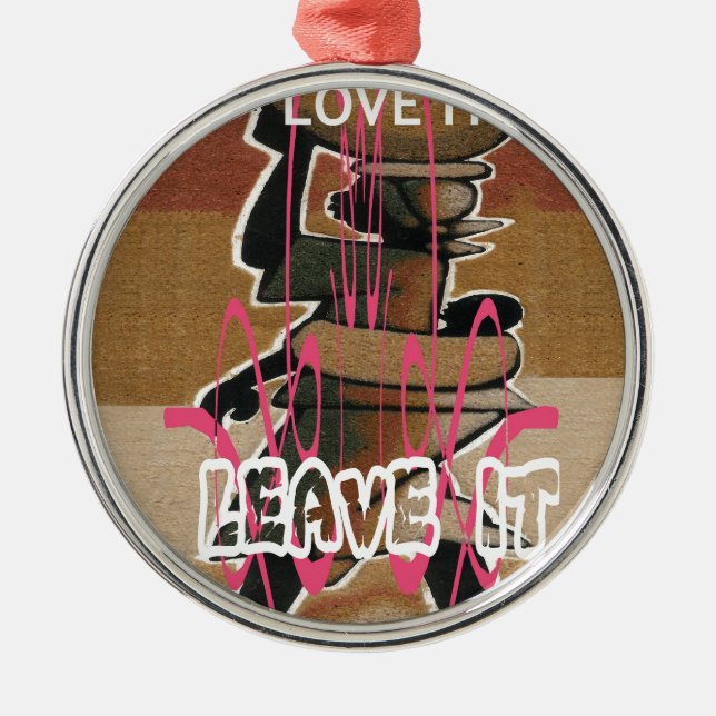 Frauen & Kinder Das Leben ist nicht fair; gewöhnen Ornament Aus Metall (Vorne)