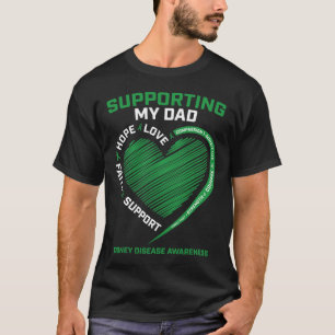 Frauen Kinder Vater Vater Nierenerkrankung Bewusst T-Shirt