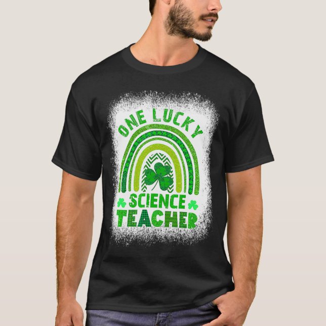 Frauen Kleeblatt Ein glücklicher Lehrer St Patrick T-Shirt (Vorderseite)