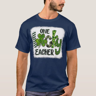 Frauen Kleeblatt One Lucky Teacher St T-Shirt