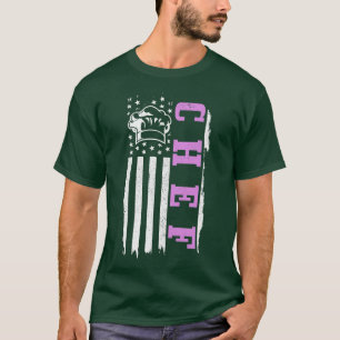 Frauen Koch American Flag Patriotic Cook Cooking B T-Shirt
