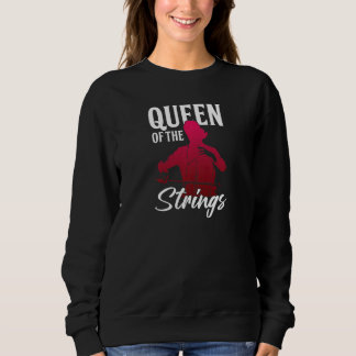 Frauen Königin von Streichern Cello Player Cellist Sweatshirt