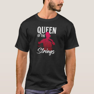 Frauen Königin von Streichern Cello Player Cellist T-Shirt