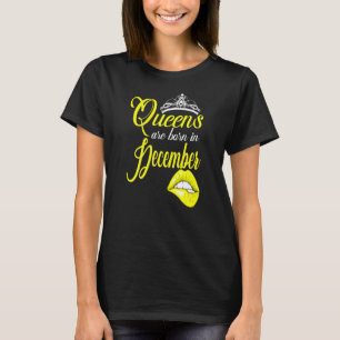 Frauen Königinnen Geboren im Dezember Capricorn Sa T-Shirt