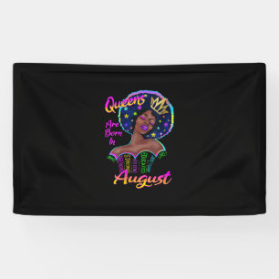 Frauen Königinnen sind im August zum Geburtstag Ge Banner