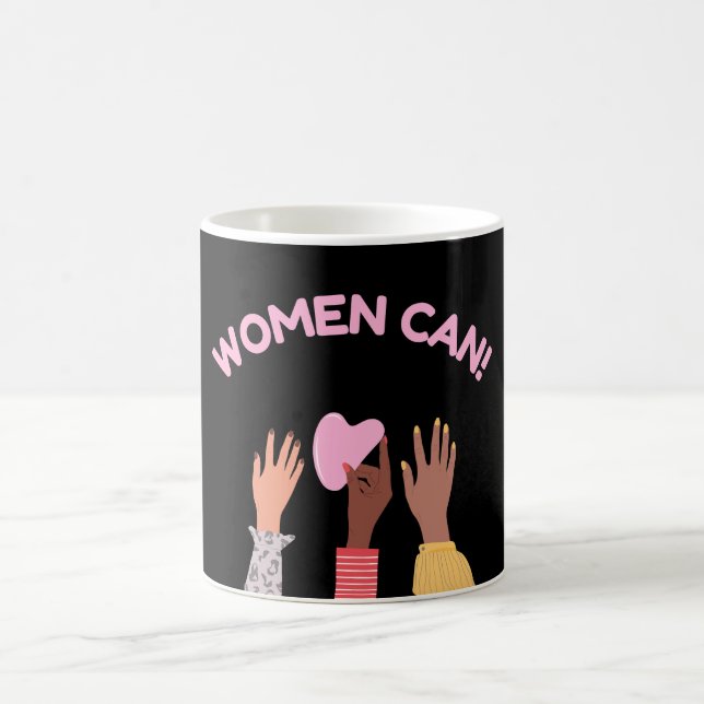 Frauen können weiblich kaffeetasse (Mittel)