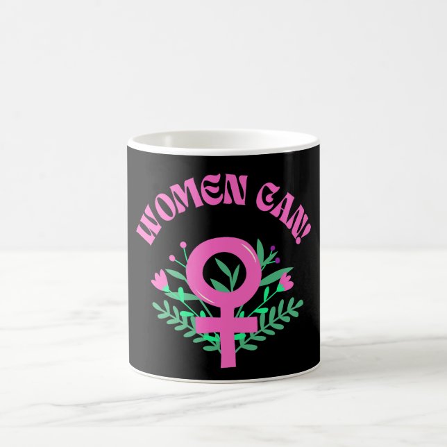 Frauen können weiblich kaffeetasse (Mittel)