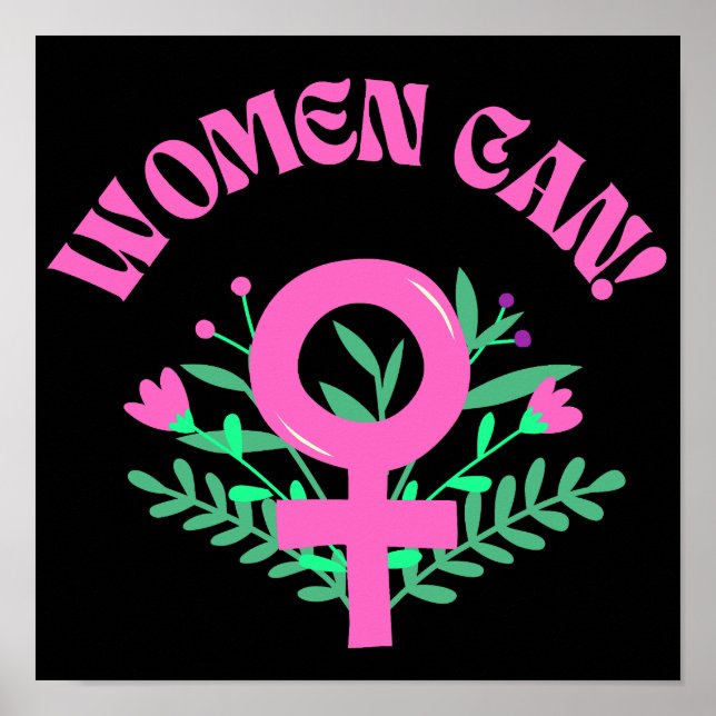 Frauen können weiblich poster (Vorne)