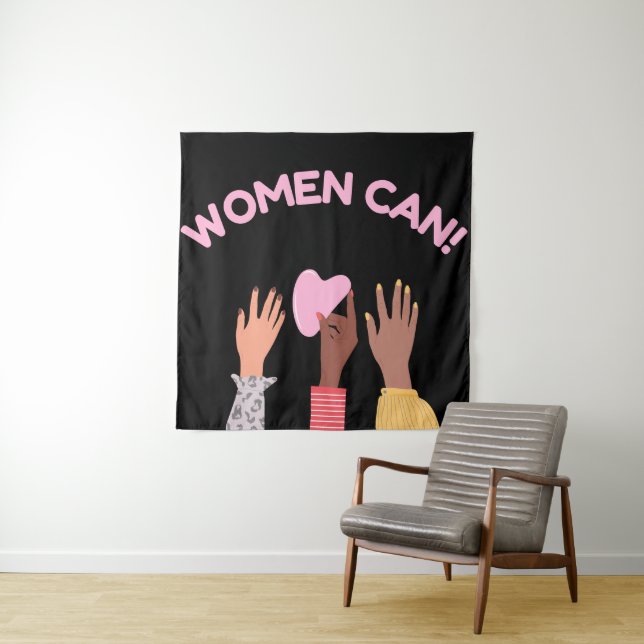 Frauen können weiblich wandteppich (Beispiel)