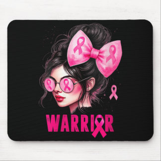 Frauen Krieger Mädchen Süß Rosa Brustkrebs Mousepad