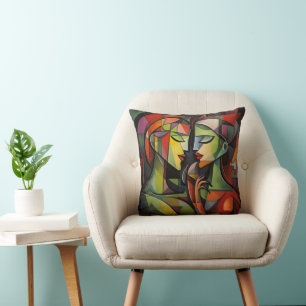 Frauen Kubismus Abstrakte Kunst Kissen