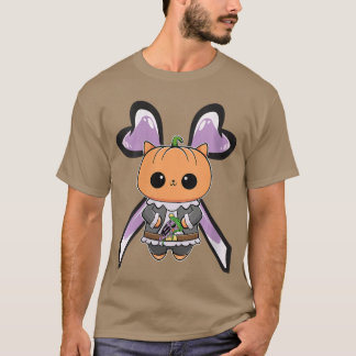 Frauen Kürbis Katze und Horror Pizza Monster für H T-Shirt