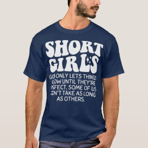 Frauen Kurze Mädchen Gott nur Lasse Dinge wachsen T-Shirt