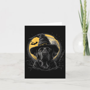 Frauen Labrador Halloween Lustiger Süßer Hund Schw Karte